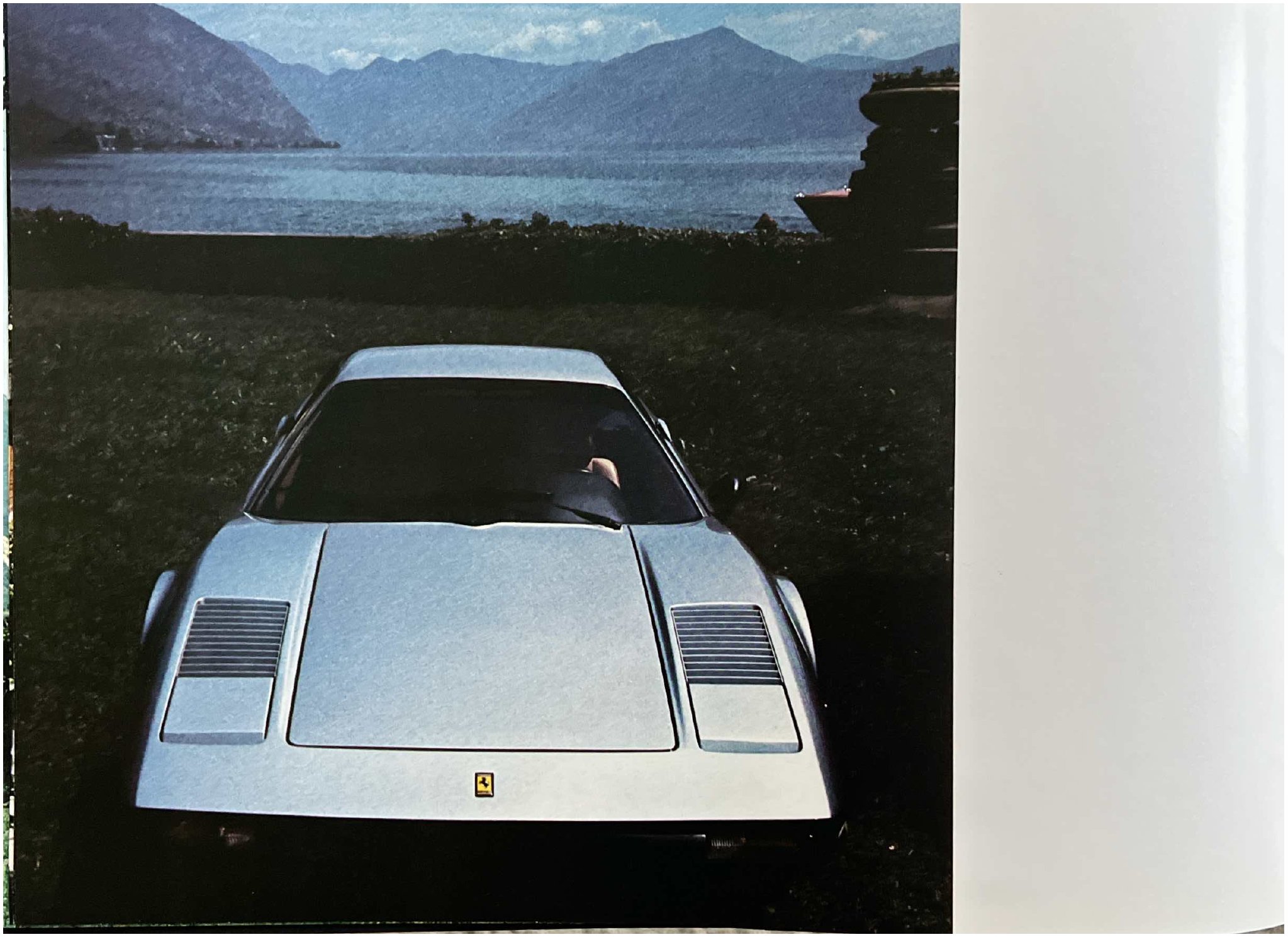 Ferrari 308 brochure — interior and cabin detail