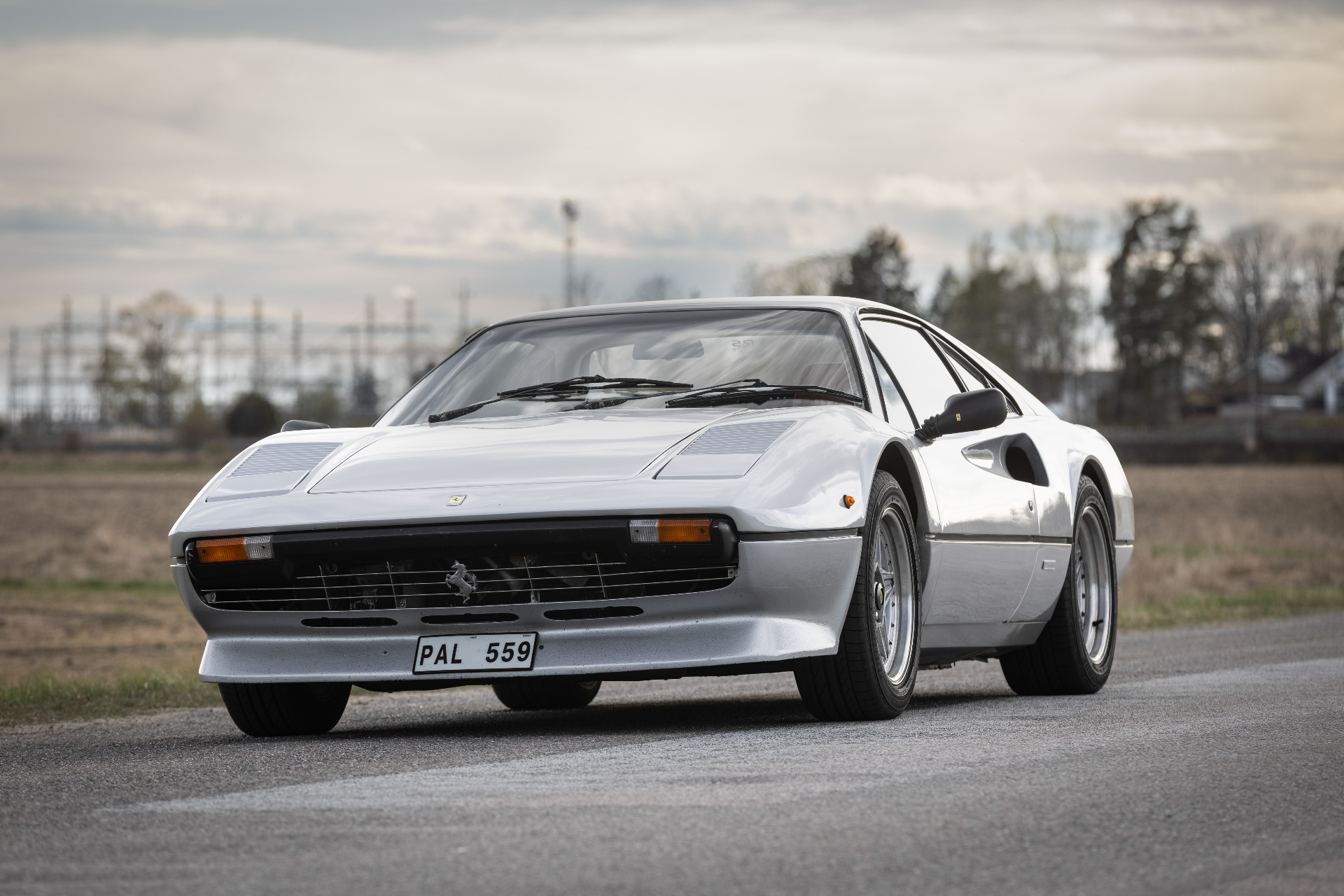 Ferrari 308 GTB front view on the road